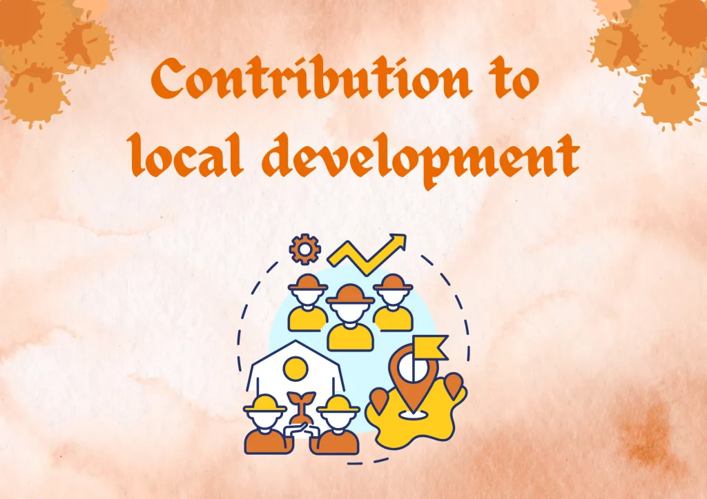 Contribution to local development